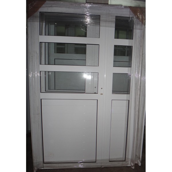 Puerta y media Aluminio 1/2 Vidrio Repartido horizontal 120x200